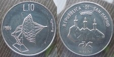 SAN MARINO  # 10 lire 1986
