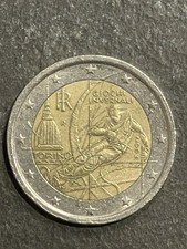 Moneta da 2 Euro giochi olimpiadi invernali Torino commemorativa 2006 rara