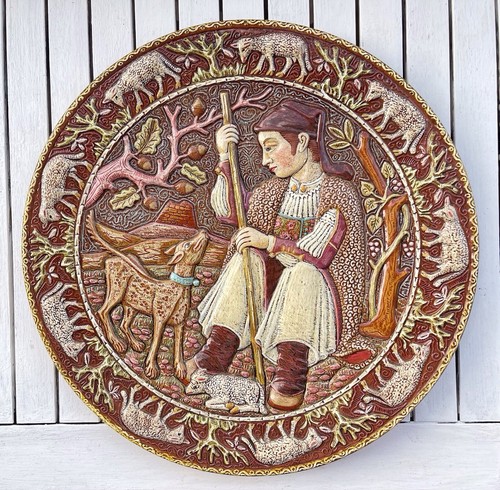 Grande piatto sardo 38cm - piatto,