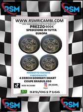 4 CERCHI GOMMATI SMART COUPE