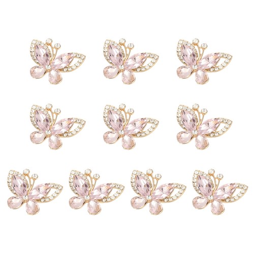 10pcs farfalle con strass - farfalle,