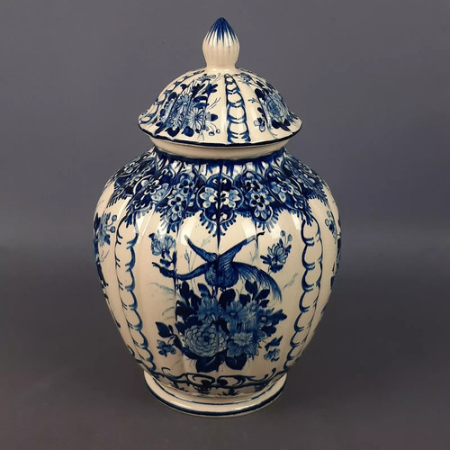 Vaso potiche ceramica firmato - vaso,