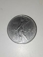50 Lire Dio Vulcano 1957 del