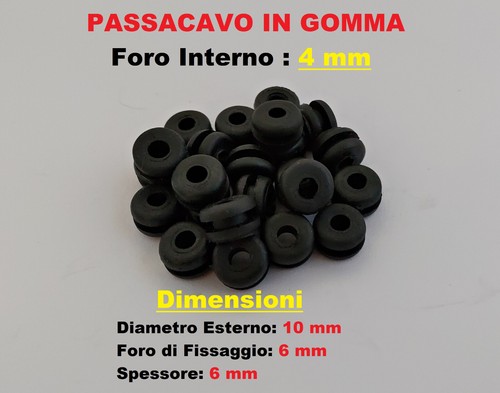 Passacavo gomma anello - in,
