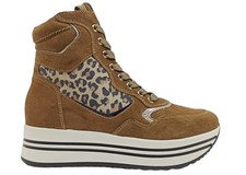 Scarpe donna NeroGiardini I205282D sneakers alte platform casual made italy 35