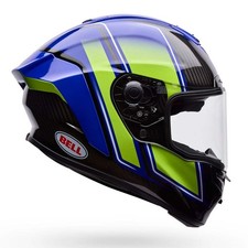Casco Bell Race Star DLX Flex Grid ECE 22.06 blu/giallo