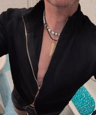 Maglione uomo di cotone nero