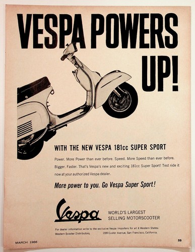 Vespa 181cc super - vespa, sport