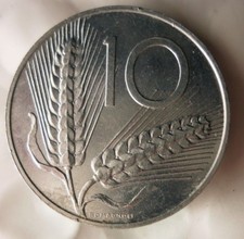 1952 ITALIA 10 LIRE - AU -