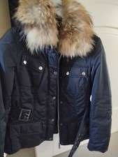 Giubbotto donna nero con pellicciotto