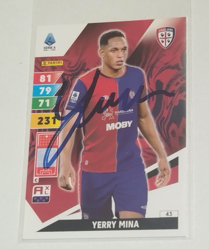 Autografo yerri mina card - mina,