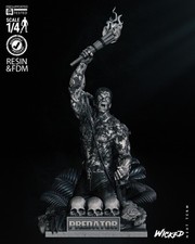 Statua olandese in resina 16K stampata in 3D Arnold Schwarzenegger predatore ventaglio realizzato