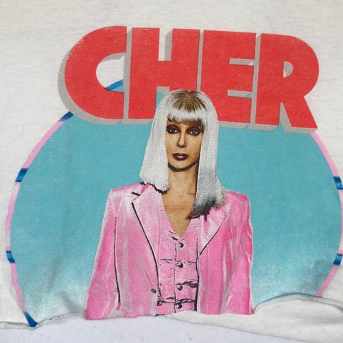 Cher graphic crop top - crop, bianco