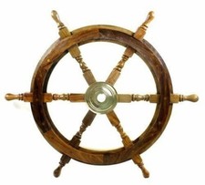Ruota nautica in legno da 18