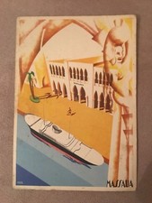 CARTOLINA,ANNI 30,COLONIALE MASSAUA ERITREA FILIALE DEL BANCO DI ROMA FASCISMO