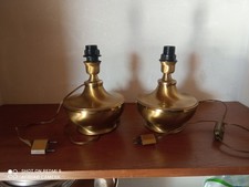 coppia lampade ottone