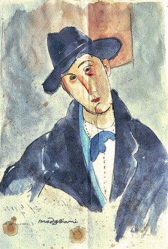 Modigliani 002239 drawing - drawing, on