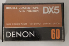 DENON DX5 60 1978 TIPO III 3 FECR musicassette vergini cassette tape vintage