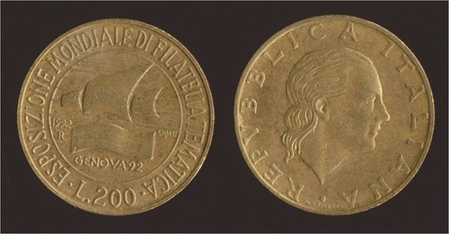 200 lire 1992 esposizione - 200,