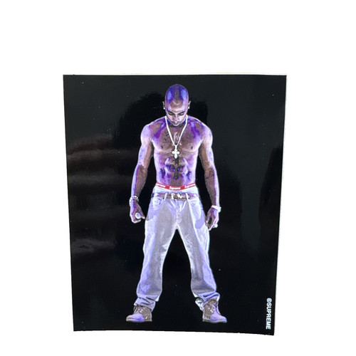 Adesivo sticker supreme tupac - adesivo,