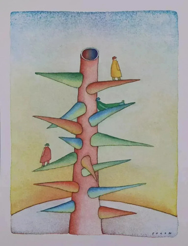 Jean michel folon albero - folon:, l'albero