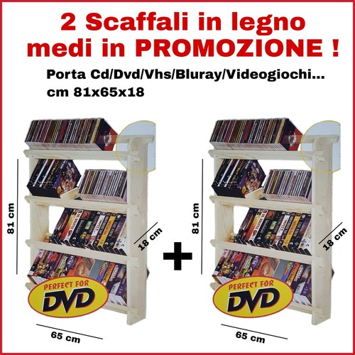 Scaffali legno porta - 2, in