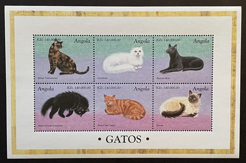 Foglio francobolli gatti - foglio,