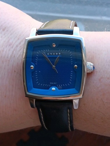 Orologio croce quadrante blu - croce,