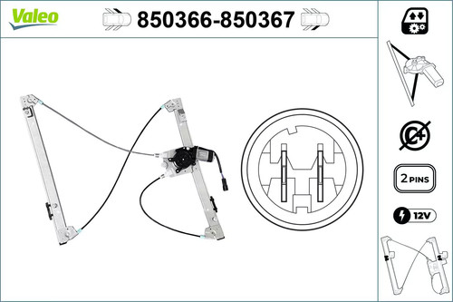 Alzacristallo valeo 850366 - alzacristallo,