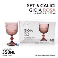 SET 6 BICCHIERI CALICI GIOIA
