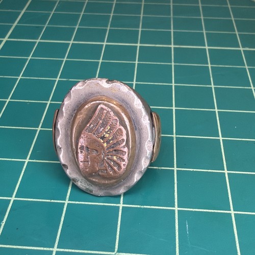 Anello uomo testa indiano - testa,