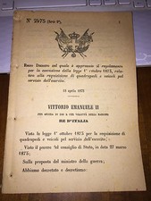 REGIO DECRETO APPR REGOLAMENTO REQUISIZIONE QUADRUPEDI E VEICOLI X ESERCITO 