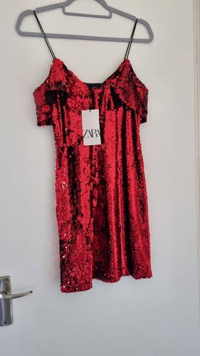 Abito paillettes zara nuovo - zara,