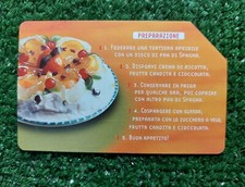 SCHEDA TELEFONICA 5 € PREPARAZIONE CASSATA SICILIANA TELECOM ITALIA TELECOM
