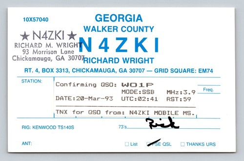 Radioamatore qsl n4zki - radioamatore,