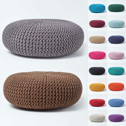 Pouf grandi rotondi maglia - rotondi,