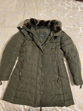 Zara Piumino Cappotto Donna,taglia XL,colore verde scuro.Ottime condizioni