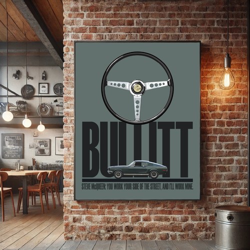 Poster steve mcqueen bullitt - steve,