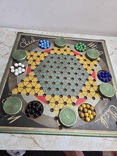 Gioco da tavolo MING CHECK VINTAGE anni 30 dama cinese con biglie e copertina