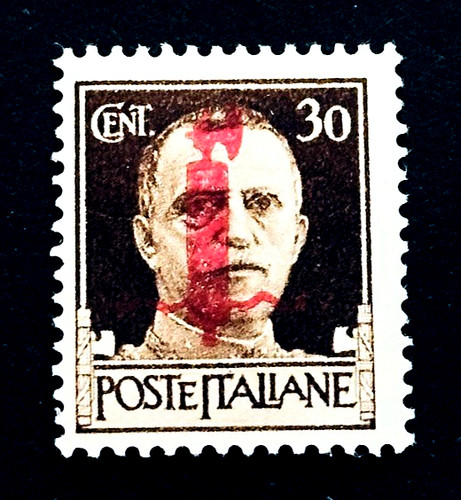 Francobollo italia 1944 re - italia,