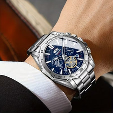 Tourbillon Watch Steel Band