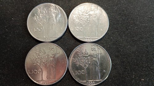 Italia 4 monete da - italia, n.