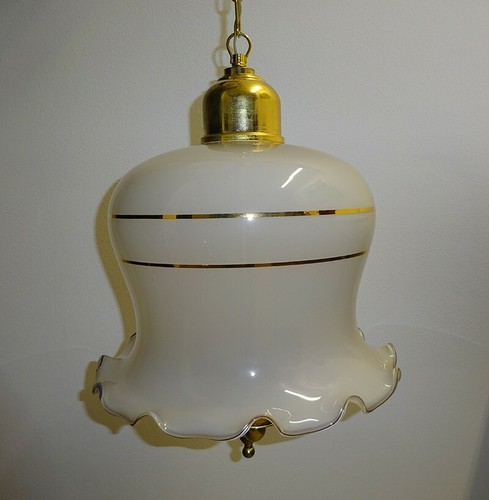 Lampadario ottone vetro - ottone, e