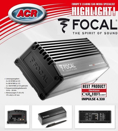 Focal impulse4 320 kanal - focal, 4-kanal
