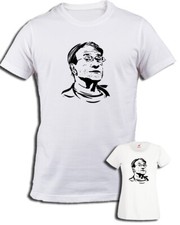 T-shirt Lucio Dalla bianca cantanti musica italiana anni 70 80 90 uomo donna