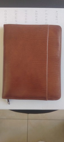 Porta agenda pelle marrone - porta,