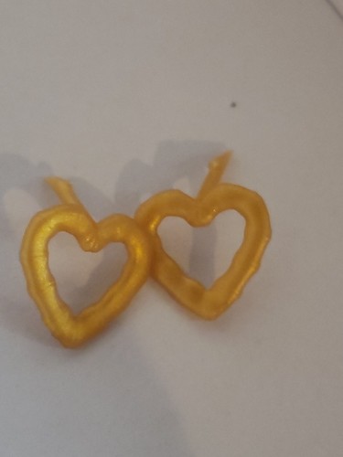 Barbie orecchini cuore oro - orecchini,