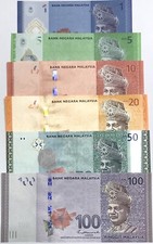 Malesia set 6 pezzi 1 5 10 20