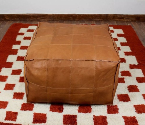 Pouf pelle marocchina - in,