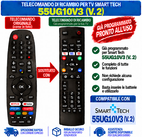 Telecomando per smart tech - per,